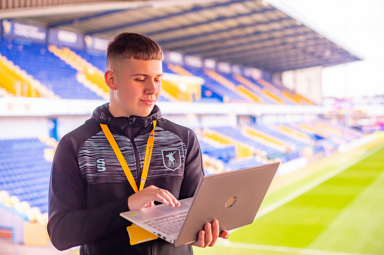 Student apprentice at Mansfield Town FC